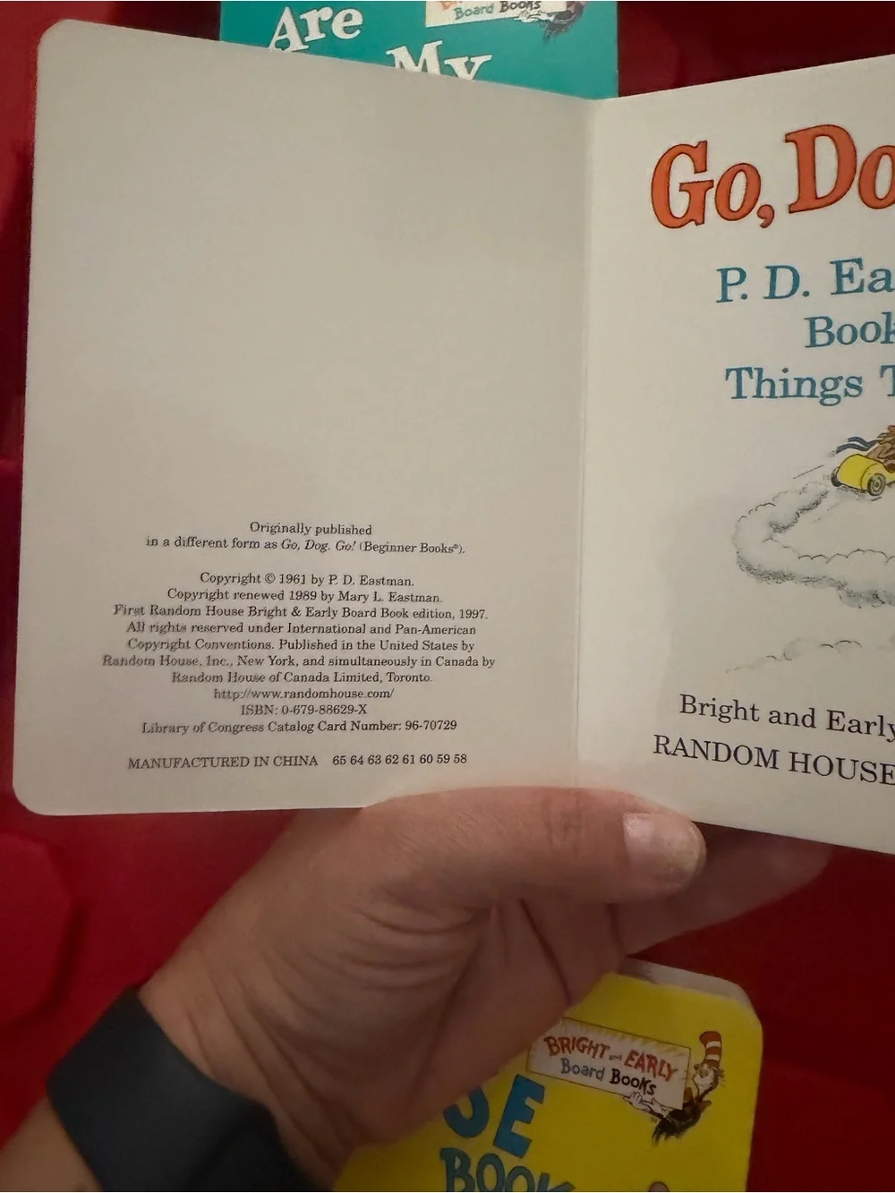 Dr. Seuss Bright and Early Board Books Set of 4 Toddler Books